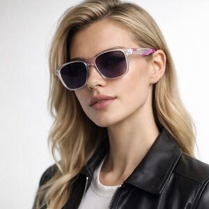 CARRERA 8054/900 Sunglasses Pink Arms NWOT UV Protection Cat 3 52mm Hard Case